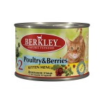 Berkley консервы для котят с домашней птицей и лесными ягодами